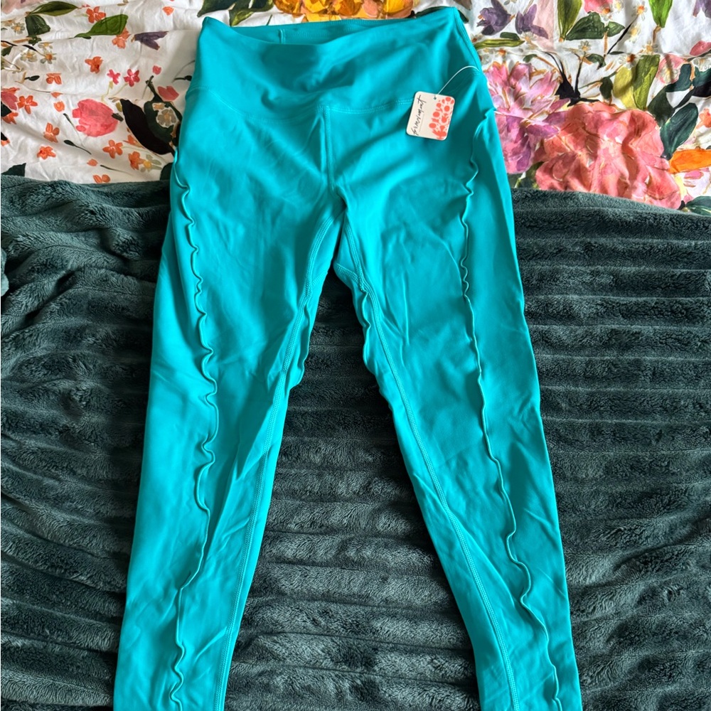 FP Movement turquoise leggings NWT